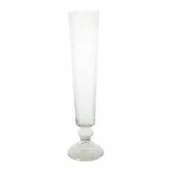 Florabelle - Cello Stripe Cut Glass Vase Small Clear