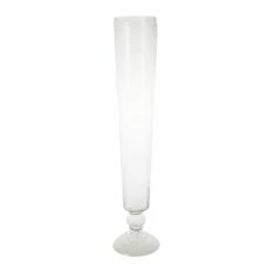 Florabelle - Cello Stripe Cut Glass Vase Large Clear