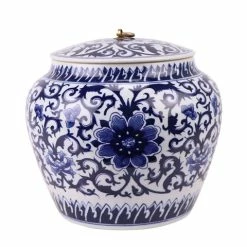 Florabelle - Jiangxi Flat Lidded Jar