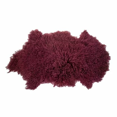 Florabelle - Tibetan Lambswool Throw Mulberry