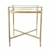 Florabelle - Side Table Antique Brass