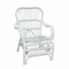 Florabelle - Bandung Mini Rattan Kids Chair White