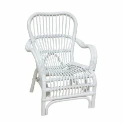 Florabelle - Bandung Mini Rattan Kids Chair White