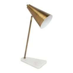 Cafe Lighting - Jaggar Marble Task Lamp Brass