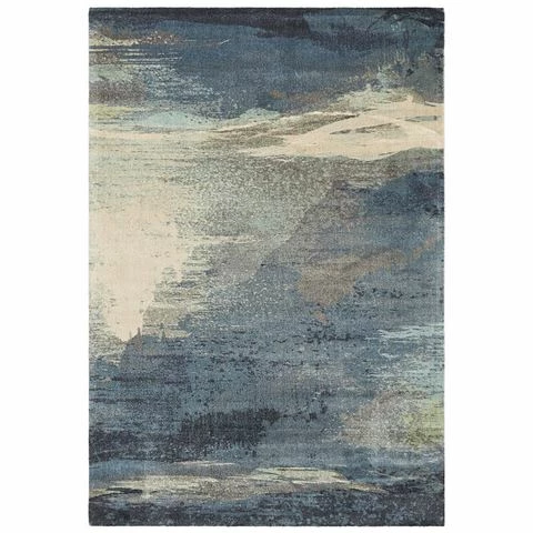 Tapete Rug - City Blue Digital Print Abstract Rug 320x230cm