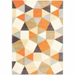 Tapete Rug - City Digital Print Tesselate Rug Rust 220x150cm