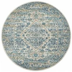 Tapete Rug - Evoke Round Rug Silver 150x150cm