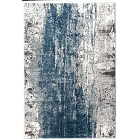 Tapete Rug - Kendra Silky Finish Abstract Rug Blue 400x300cm