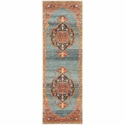 Tapete Rug - Legacy Aztec Runner Rug Multi Rust 500x80cm