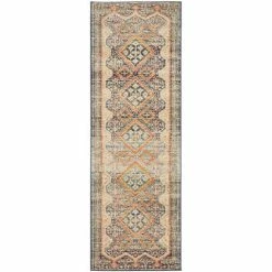 Tapete Rug - Legacy Aztec Diamond Runner Rug Navy 400x80cm
