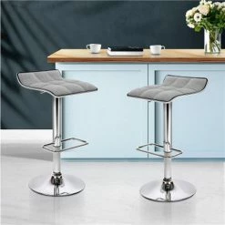 MyBar - Bar Stool Swivel Grey Set Of 2pc