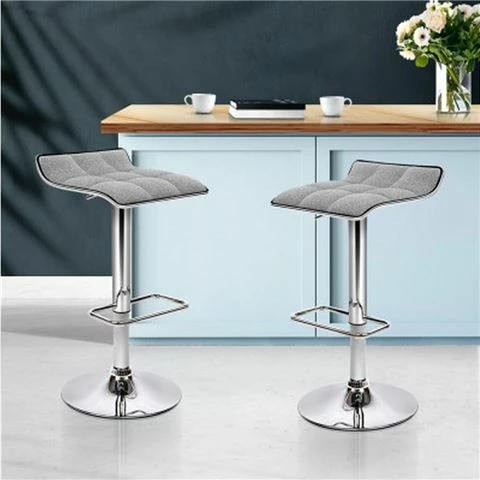 MyBar - Bar Stool Swivel Grey Set Of 2pc