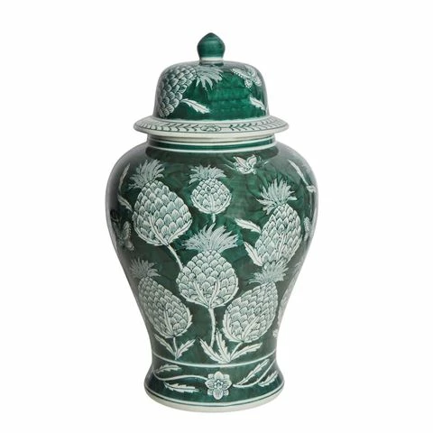 Florabelle - Thistle Porcelain Ginger Jar Large