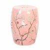 Florabelle - Major Mitchell Hand Painted Drum Stool Pink