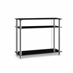 Artiss - Entry Hall Console Table - Black & Silver
