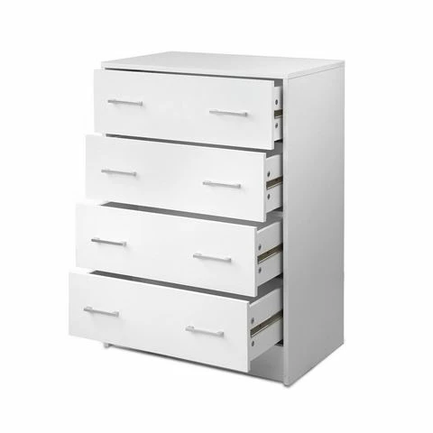 Artiss - Tallboy 4 Drawers Storage White