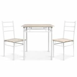 Artiss - Dining Set 3 Piece Natural