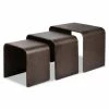 Artiss - Wooden Coffee Table Walnut Set 3pce