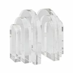 Greg Natale - Palazzo Crystal Bookends Clear 17x18cm