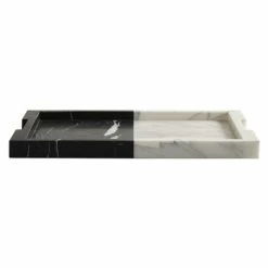 Greg Natale - Carter Tray Nero & Bianco Marble Small