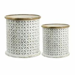 Dasch - Jali Cutting Side Tables 2pc