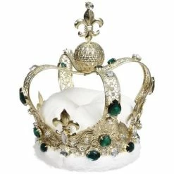 Mark Roberts - King's Crown With Ivory Velvet Cushion 18x20cm