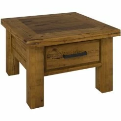 Urban Styling - Teasel Lamp Table 70cm Rustic Oak