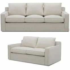 Urban Styling - Plushy Sofa Set Stone 2pc