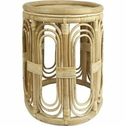 Coastal Home - Ubi Cane Side Table Natural 35x45cm