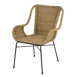 Dasch - Palmview Rattan Armed Dining Chair