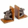 The Original Book Works - Elephant Bookends Bronzed Tan Pair