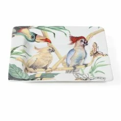 Luxe By Peter's - Porcelain Ashtray White/Tropical 19cm