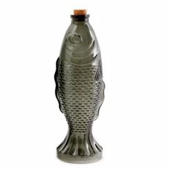 Luxe By Peter's - Fish Bottle Ornament Grey