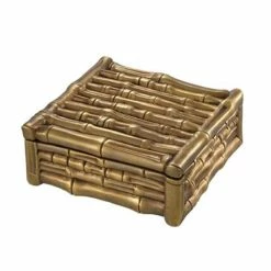 Vandenberg - Box Bamboo Vintage Brass Finish Square