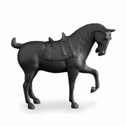 L'Objet - Horse Medium Black Sculpture