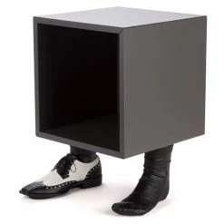 Antartidee - Slate Grey/Black Man Bedside Cube