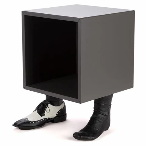 Antartidee - Slate Grey/Black Man Bedside Cube