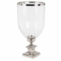 OneWorld - Hurricane Lamp Square Nickel Base