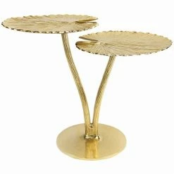 Klever - Water Lily Leaf Table Gold
