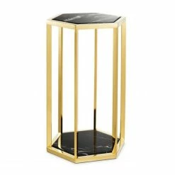 Vandenberg - Side Table Taro Gold Finish Set 2pce