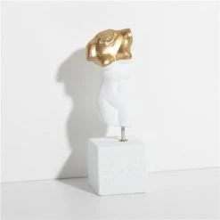 Sophia - Female Torso Medium White & Gold