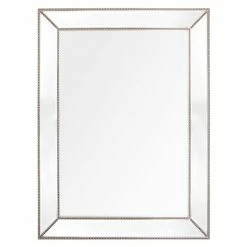 Cafe Lighting - Zeta Wall Mirror Large Antique Silver