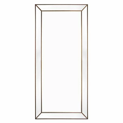 Cafe Lighting - Zeta Floor Mirror Antique Gold
