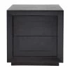 Cafe Lighting - Balmain Oak Tall Bedside Table Black