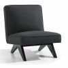 Cafe Lighting - Martyn Slipper Chair Linen Charcoal