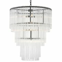 Cafe Lighting - Zara Pendant 3 Tier Black