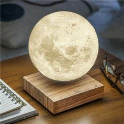 Gingko - Smart Moon Lamp Natural Walnut
