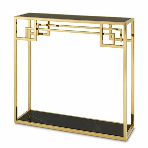 Vandenberg - Console Table Morris Gold Finish